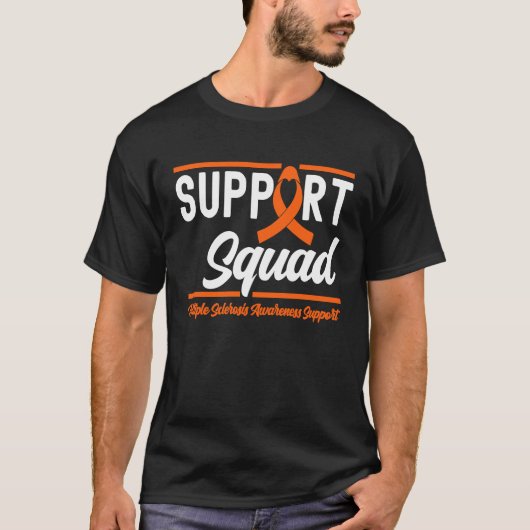 多発性硬化症認識度MSの支援班 Tシャツ (正面)