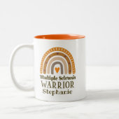 多発性硬化症認識度MSサポート ツートーンマグカップ (左)