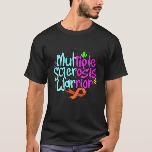 多発性硬化症認識度MS生存者研究 Tシャツ (正面)