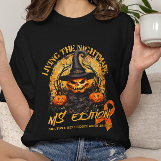 多発性硬化症 オレンジリボン スプーンギフト Tシャツ