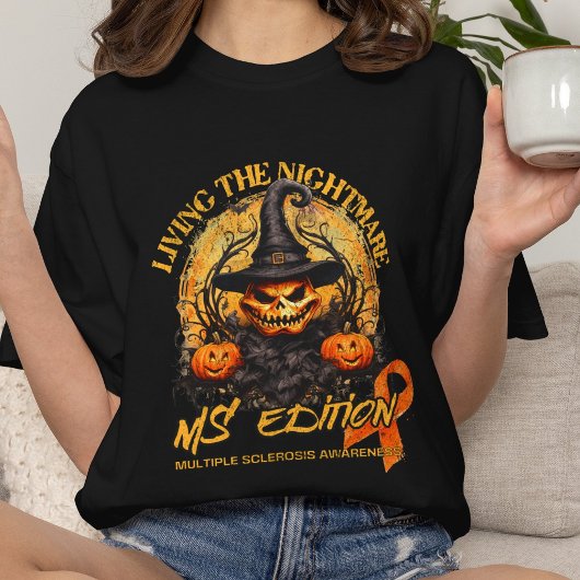 多発性硬化症 オレンジリボン スプーンギフト Tシャツ
