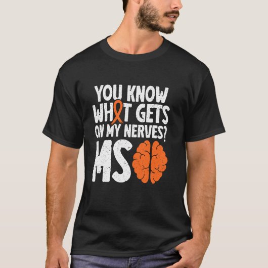 多発性硬化症 戦士 多発性硬化症啓発 Tシャツ (正面)