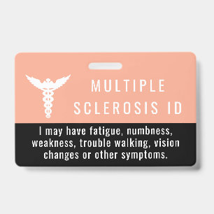 多発性硬化症 Awareness ID 耐久性のあるPVCバッジ バッジ