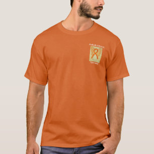 多発性硬化症(MS)カスタムオレンジリボンシャツ Tシャツ