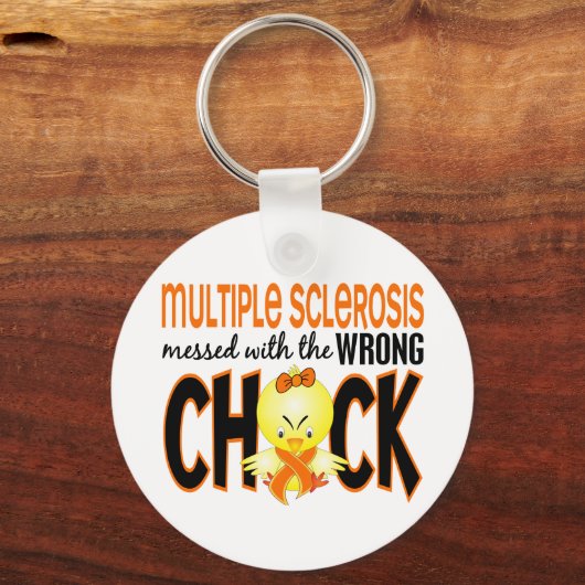 多発性硬化症Msは間違った亀裂でめちゃくちゃになった キーホルダー (正面)
