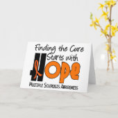 多発性硬化症MSホープ4 カード (黄色い花)