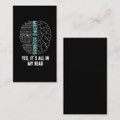 多発性硬化症MS全てが私の頭の中にある 名刺 (正面/裏面)