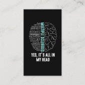 多発性硬化症MS全てが私の頭の中にある 名刺 (正面)