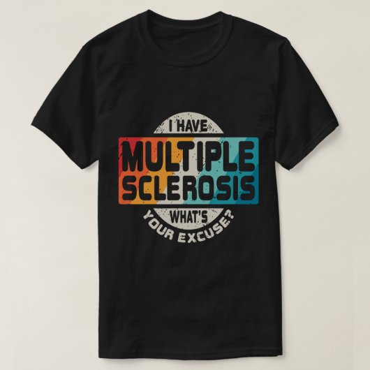 多発性硬化症MS認識度プレゼント Tシャツ (デザイン正面)