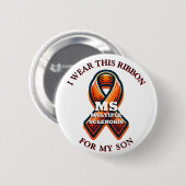 多発性硬化症MS認識度月 缶バッジ (正面&裏面)