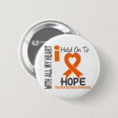 多発性硬化私は希望にしがみつきます 缶バッジ (正面&裏面)