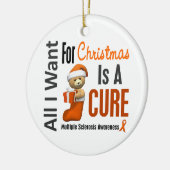 多発性硬化MSのクリスマスオーナメント セラミックオーナメント (左)