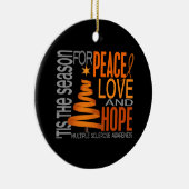 多発性硬化MSのクリスマス1のオーナメント セラミックオーナメント (右)