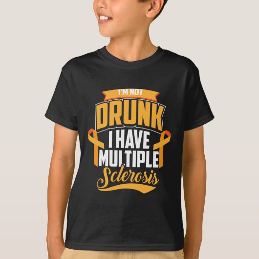 多発性硬飲化症ではクールない Tシャツ (正面)