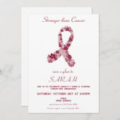 多発性骨髄腫がん認識度生存者パーティー 招待状 (正面/裏面)