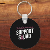 多発性骨髄腫に対するブルゴーニュ・リボン支援隊 キーホルダー (正面)