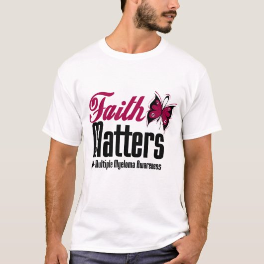 多発性骨髄腫の信頼の問題 Tシャツ (正面)
