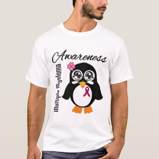 多発性骨髄腫の認識度のペンギン Tシャツ