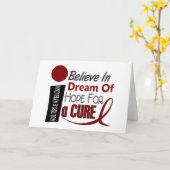 多発性骨髄腫は夢の希望を信じます カード (黄色い花)