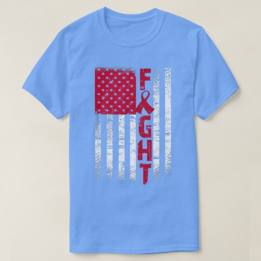 多発性骨髄腫マルーンリボン認識度Sup Tシャツ (デザイン正面)