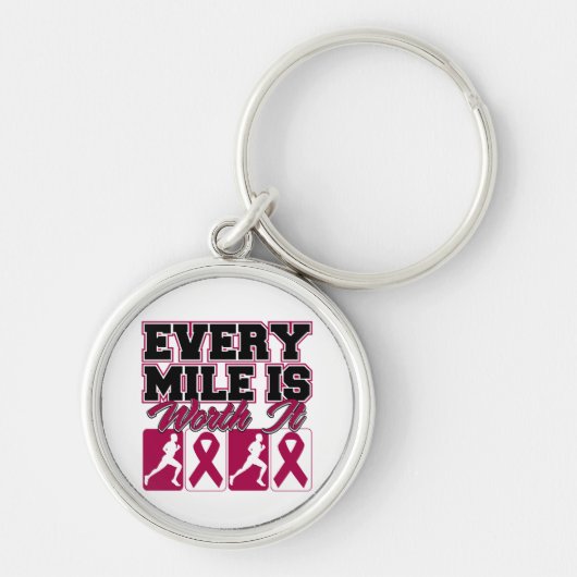 多発性骨髄腫メンズマイル毎の価値がある キーホルダー (正面)