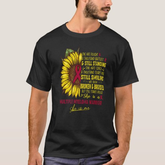 多発性骨髄腫戦士の私 Tシャツ (正面)