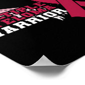 多発性骨髄腫戦士認識度ハート ポスター (角)