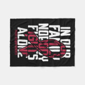 多発性骨髄腫支援家族多発性骨髄腫A フリースブランケット (正面(横))