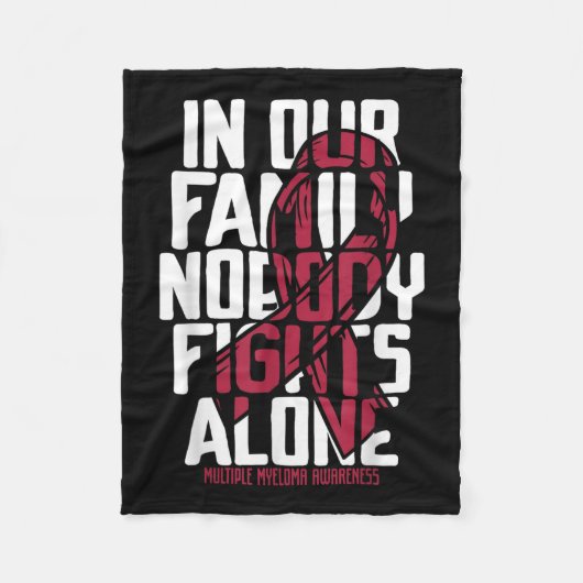 多発性骨髄腫支援家族多発性骨髄腫A フリースブランケット (正面)