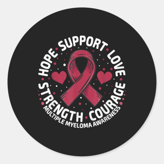 多発性骨髄腫支援家族多発性骨髄腫A ラウンドシール (正面)