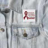 多発性骨髄腫私は得意気にバーガンディ1を身に着けています 缶バッジ (インサイチュ)