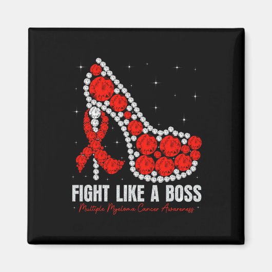 多発性骨髄腫認識度が~のような血液がんと闘う マグネット (正面)