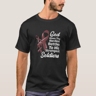 多発性骨髄腫認識度リボン化学信仰販売 Tシャツ