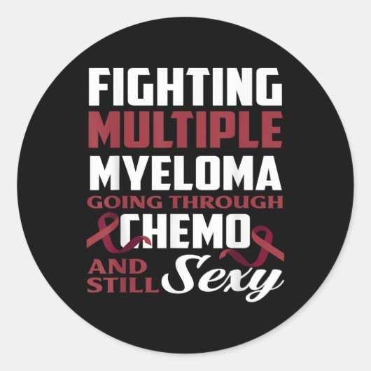 多発性骨髄腫Chemo多発性骨髄腫Aとの闘い ラウンドシール (正面)