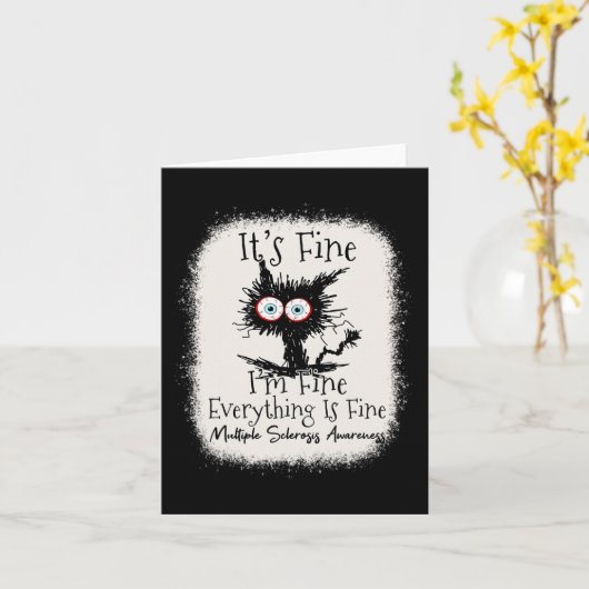 多発素晴らし性硬素晴らし化認識度 カード (黄色い花)