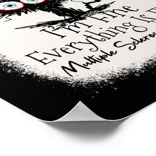 多発素晴らし性硬素晴らし化認識度 ポスター (角)