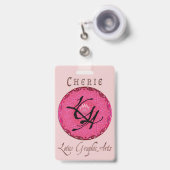 多目的に使えるQRコード バッジ (正面（伸縮クリップ）)