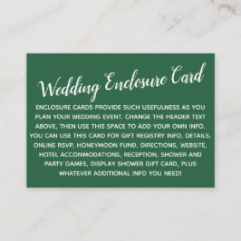 多目的カスタムシンプルDIYの結婚リーフグリーン エンクロージャーカード