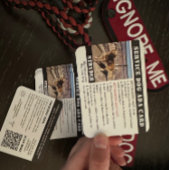 多目的サービスドッグカードの名前の写真ID