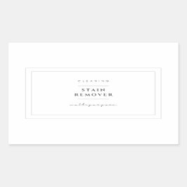 多目的ステインリムーバーラベルステッカー 長方形シール
