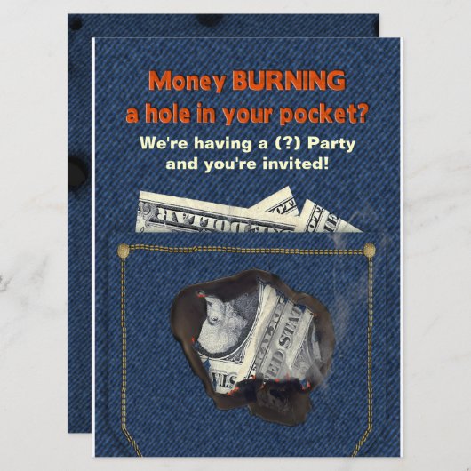 多目的プロダクトパーティーの招待状ユーモア 招待状 (正面/裏面)