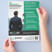 多目的企業の業務 チラシ (手)