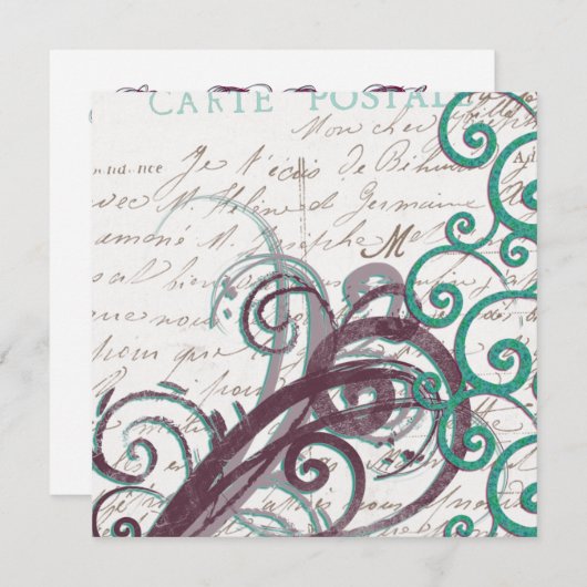 多目的招待状テンプレート 招待状 (正面/裏面)