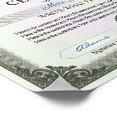 多目的証明書 ポスター (角)