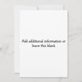 多目的 春の パーティー ご招待 発表 招待状 (裏面)