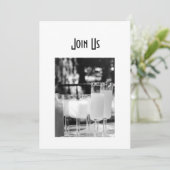 多種多様なドリンク 大人パーティー招待 招待状 (スタンド正面)