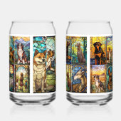 多種多様な犬種 ガラス缶 (左)