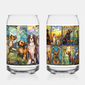 多種多様な犬種 ガラス缶 (裏面)