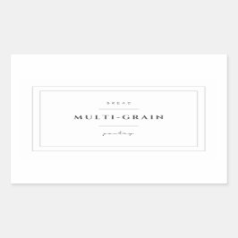 多粒パン食品ラベルシール 長方形シール