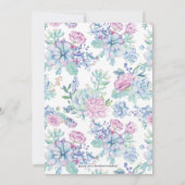 多糖カップルウェディングシャワー招待状 招待状 (裏面)